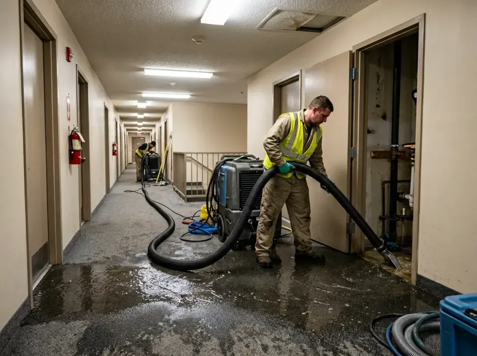 multi-unit-apartment-hallway-f-005 — frequently asked questions, Emergency Burst Pipe Water Extraction & Removal in Lyncourt…